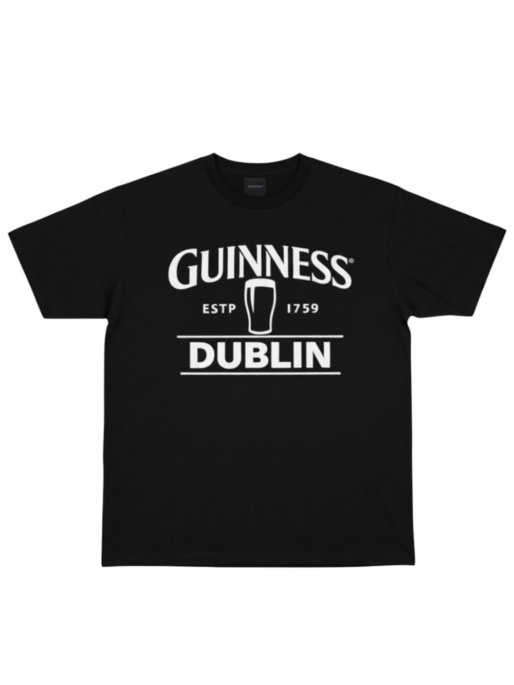 Guinness Dublin Graphic Tee Men’s Large Unisex Relaxed Fit Official Logo NWOT
